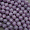 Purple Beads with silver mica flakes.