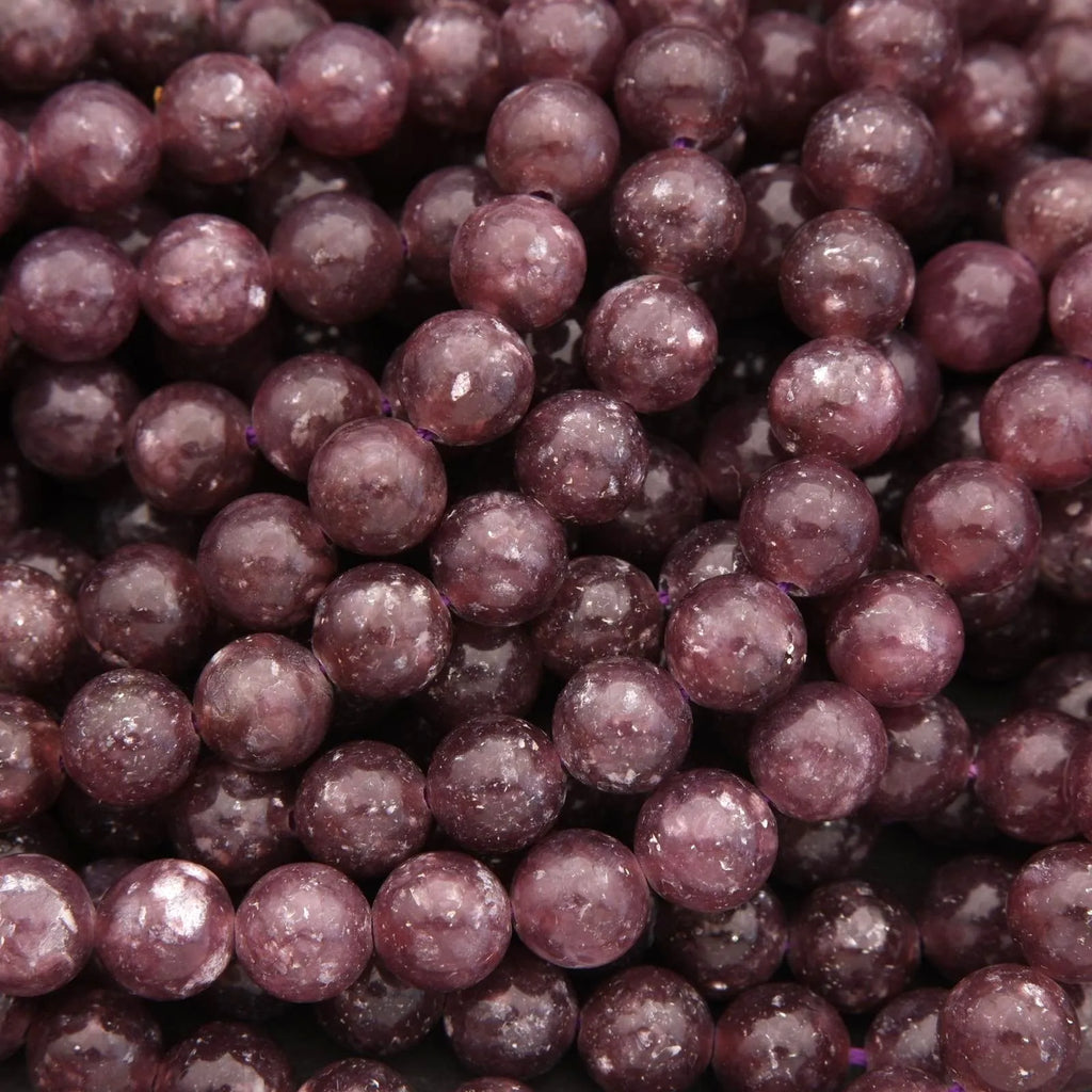 Close-up of purple beads