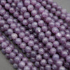 Purple Beads with silver mica flakes.