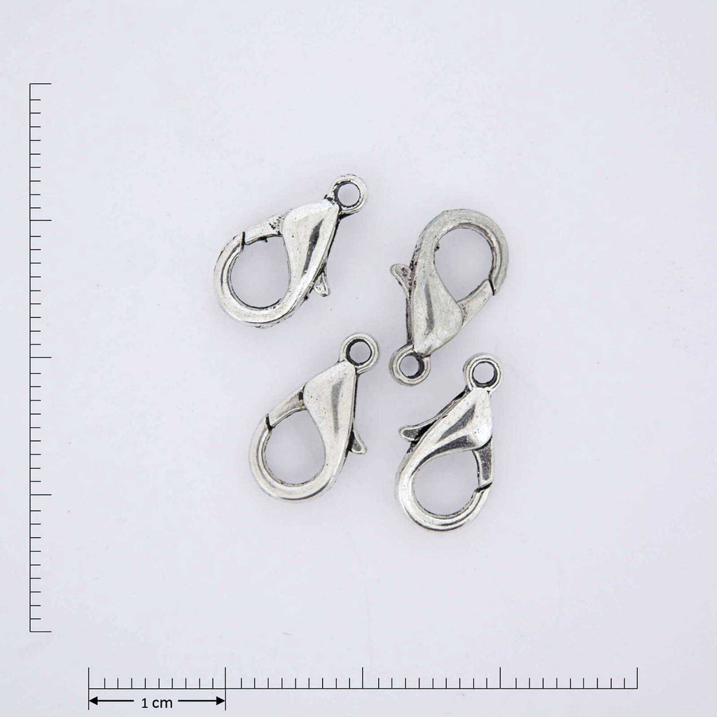 Lobster clasp smooth silver jewelry findings