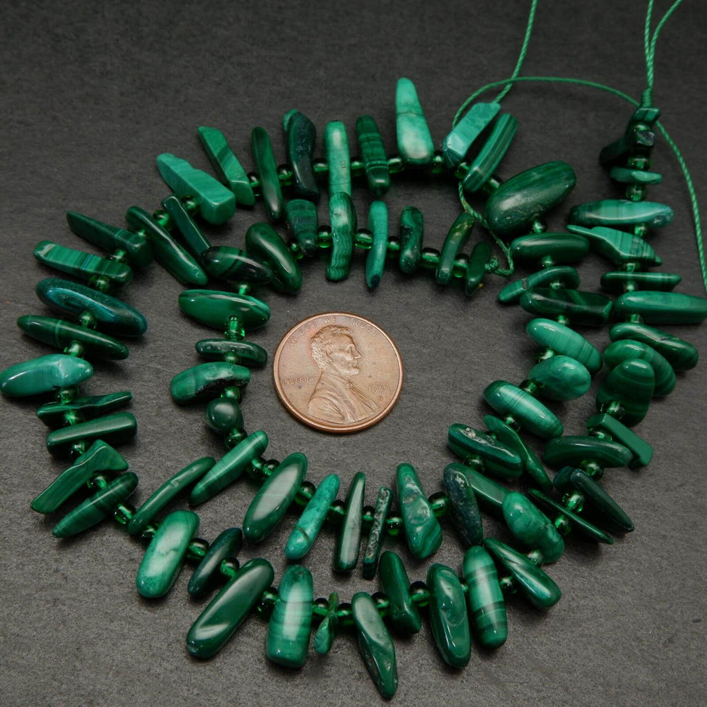 Malachite Beads.