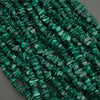 Green malachite chip beads.
