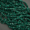 Green malachite chip beads.