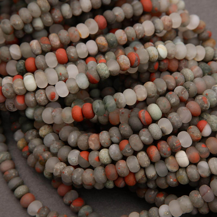 African bloodstone beads.