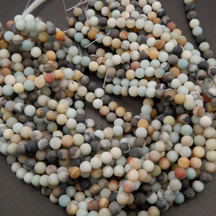 Brazilian Amazonite · Matte · Round · 4mm, 6mm, 8mm, 10mm, Tejas Beads, Beads