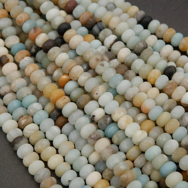 Brazilian Amazonite · Matte · Rondelle · 5x8mm, Tejas Beads, Beads