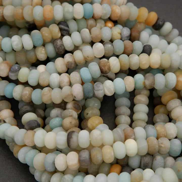 Brazilian Amazonite · Matte · Rondelle · 5x8mm, Tejas Beads, Beads