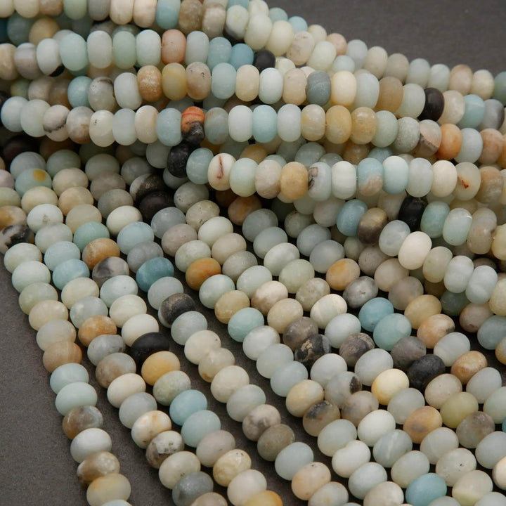 Brazilian Amazonite · Matte · Rondelle · 5x8mm, Tejas Beads, Beads