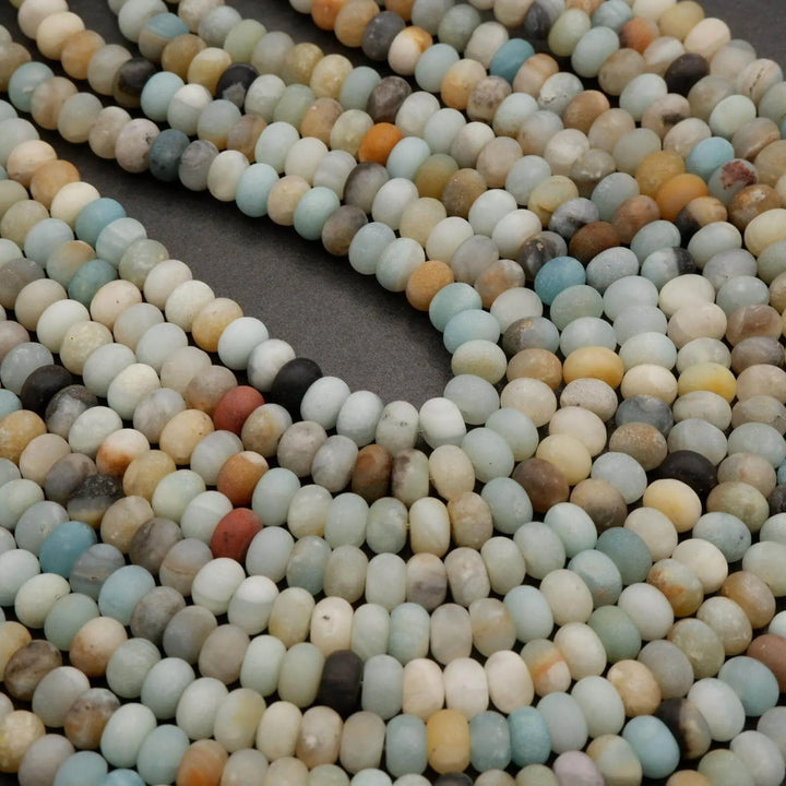 Brazilian Amazonite · Matte · Rondelle · 5x8mm, Tejas Beads, Beads