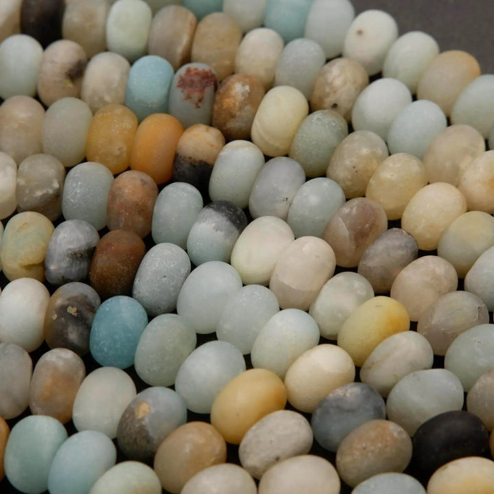 Brazilian Amazonite · Matte · Rondelle · 5x8mm, Tejas Beads, Beads