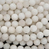 Close-up of white spherical beads