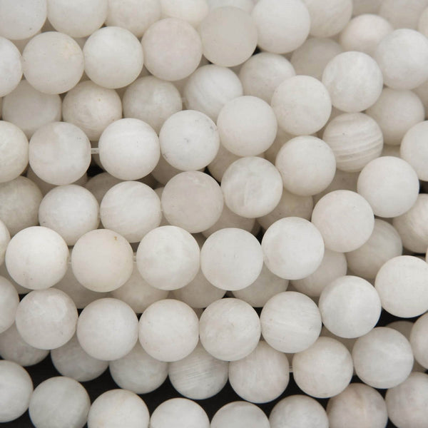 Close-up of white spherical beads