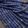 Matte finish blue lapis lazuli beads.