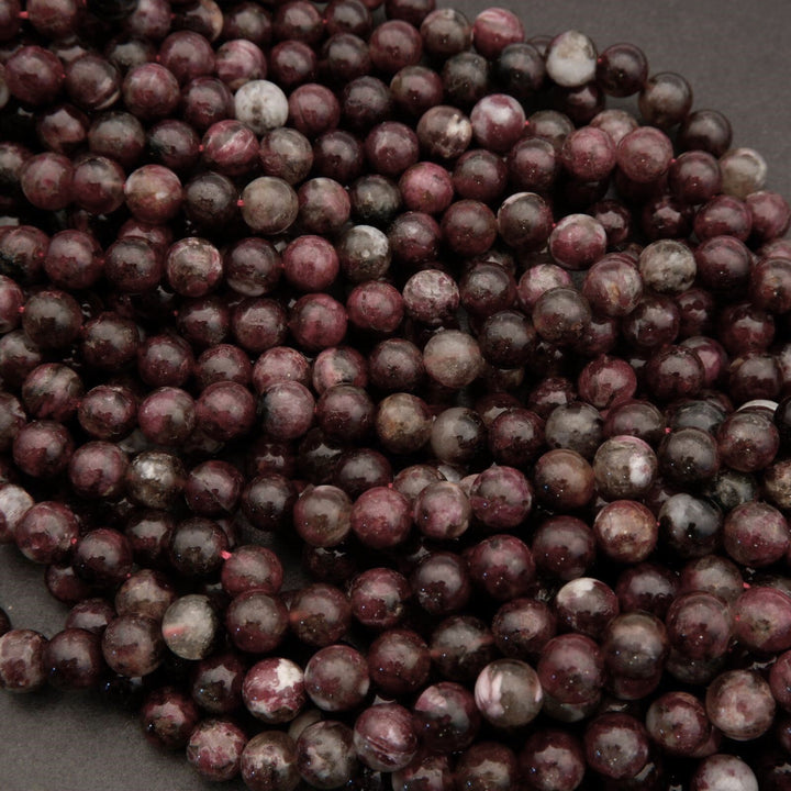 Mauve Rubellite Tourmaline · Smooth · Round · 6mm, 8mm, 10mm **CLEARANCE**, Tejas Beads, Beads