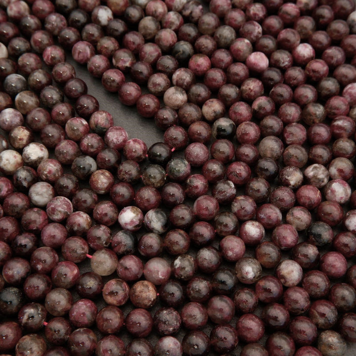 Mauve Rubellite Tourmaline · Smooth · Round · 6mm, 8mm, 10mm **CLEARANCE**, Tejas Beads, Beads