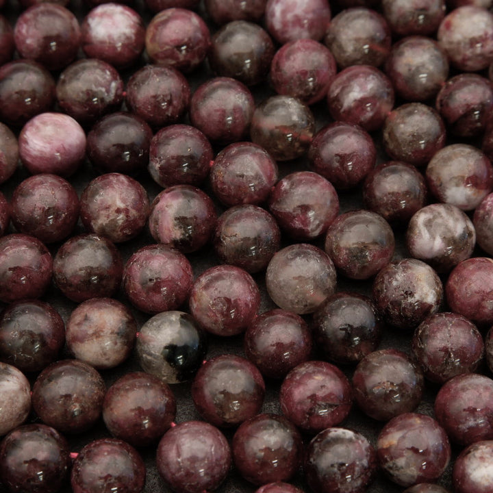Mauve Rubellite Tourmaline · Smooth · Round · 6mm, 8mm, 10mm **CLEARANCE**, Tejas Beads, Beads