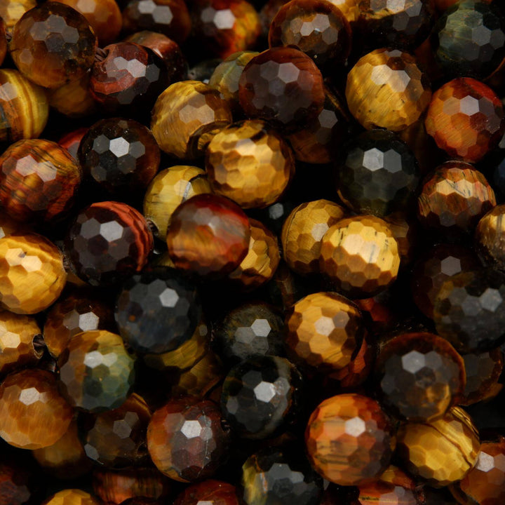 Mixed tiger eye beads.