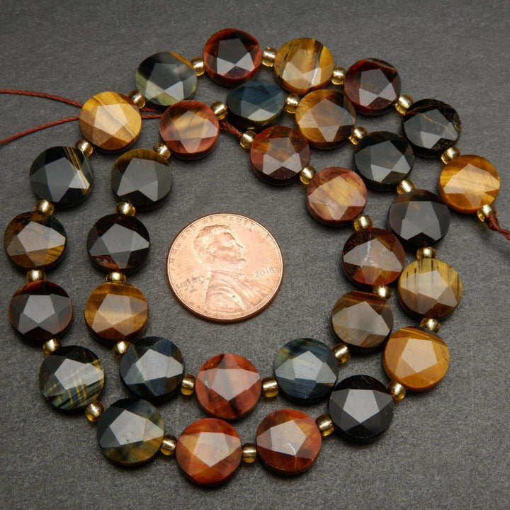 Multicolor Tiger Eye Beads.
