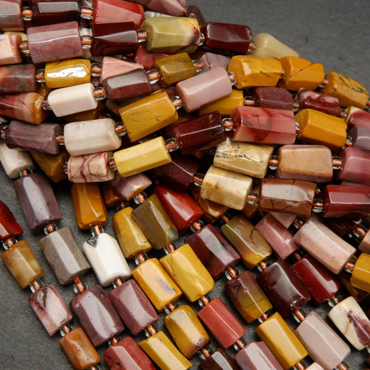 Mookaite beads.