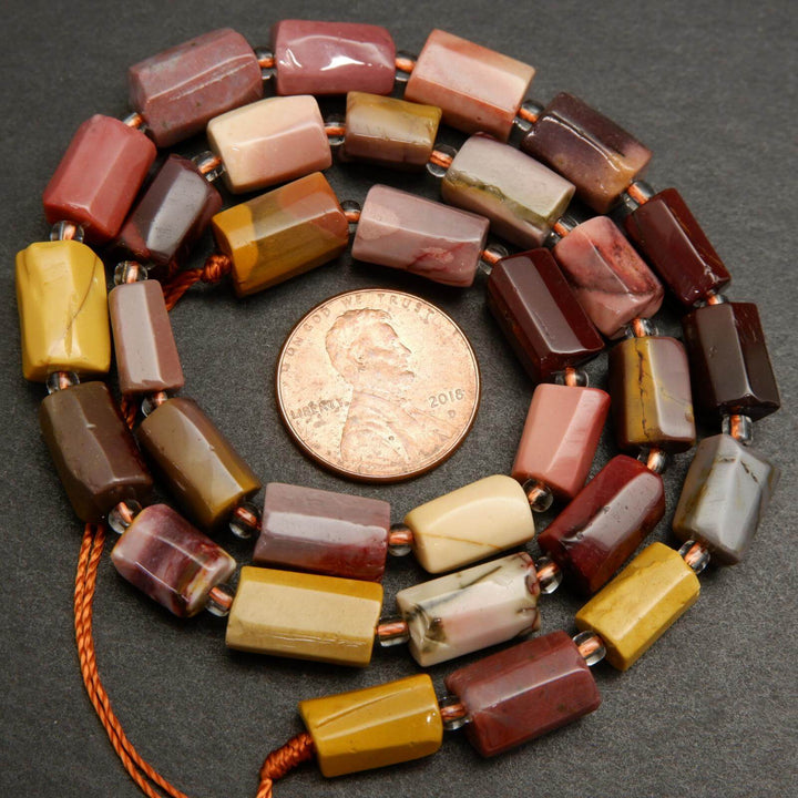 Mookaite beads.