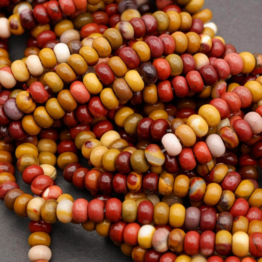 Australian Mookaite · Smooth · Rondelle · 5x8mm, Tejas Beads, Beads