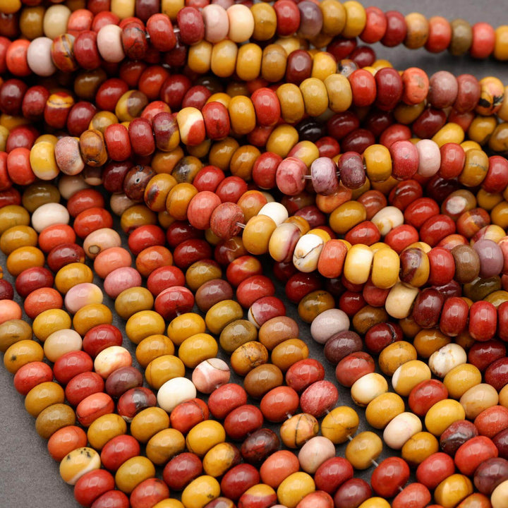 Australian Mookaite · Smooth · Rondelle · 5x8mm, Tejas Beads, Beads