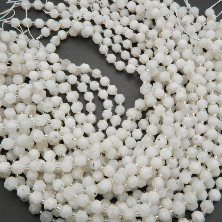 White Moonstone beads.