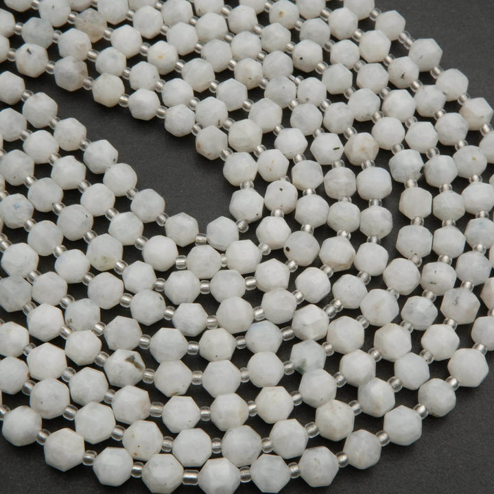White Moonstone beads.