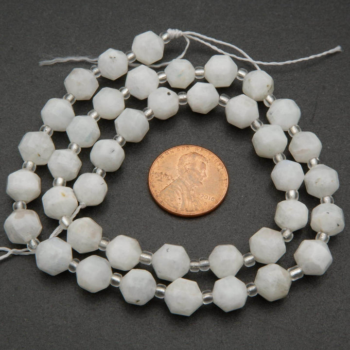 White Moonstone beads.