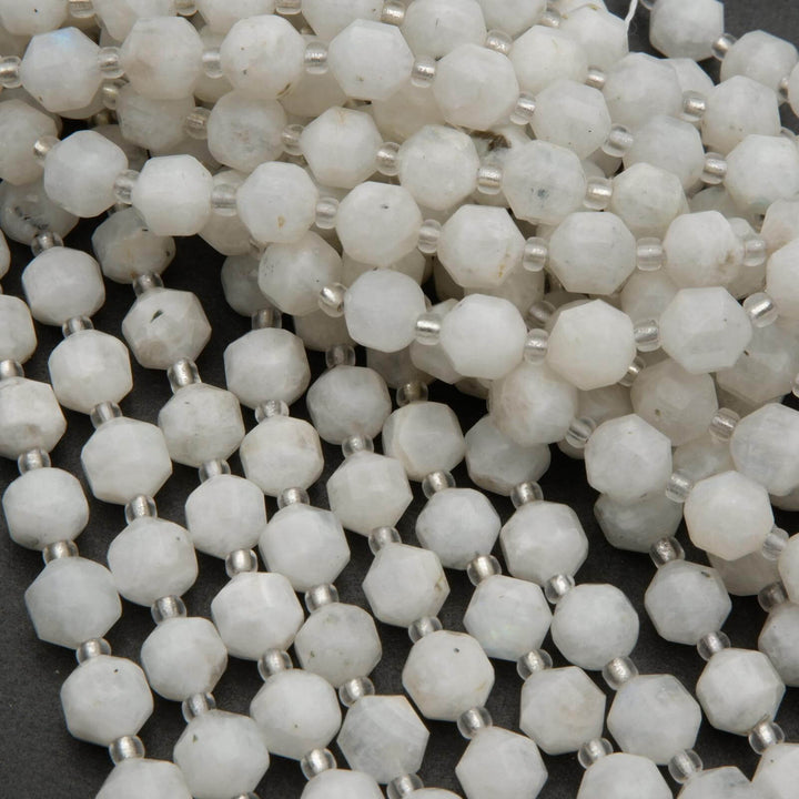 White Moonstone beads.