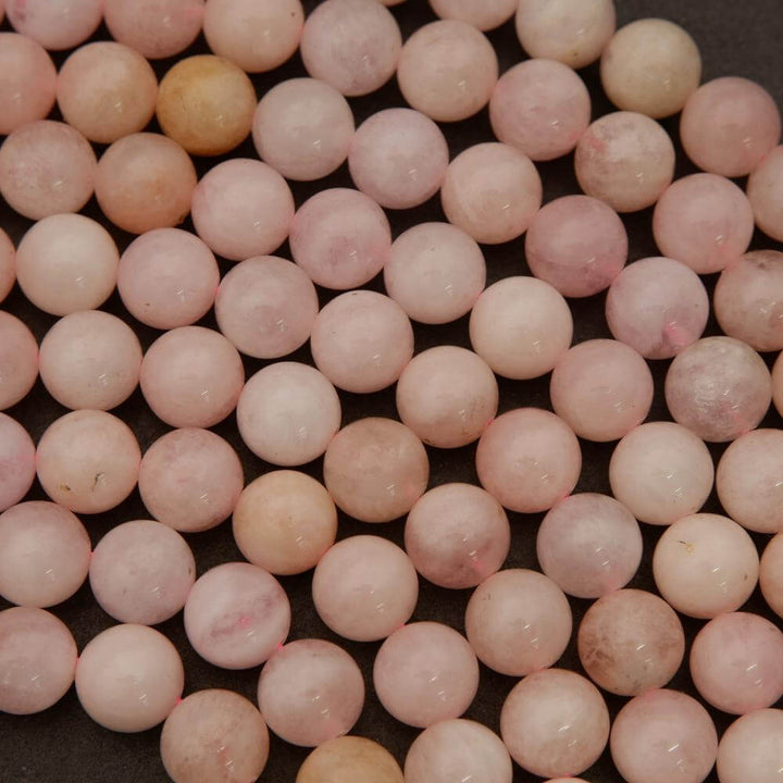Morganite · Smooth · Round · 8mm, Tejas Beads, Beads