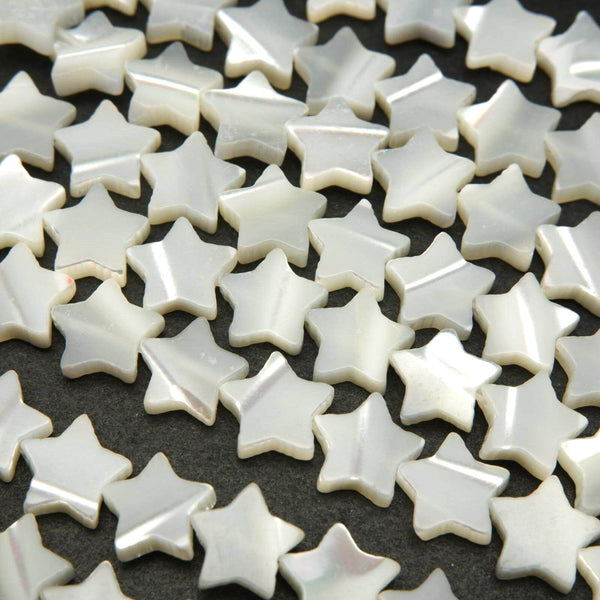 Star shape mother pearl beads.