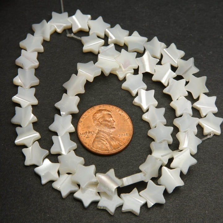 Star shape mother pearl beads.