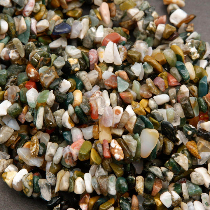 Kambaby Ocean Jasper · Smooth · Freeform Chips · 7mm, Tejas Beads, Beads