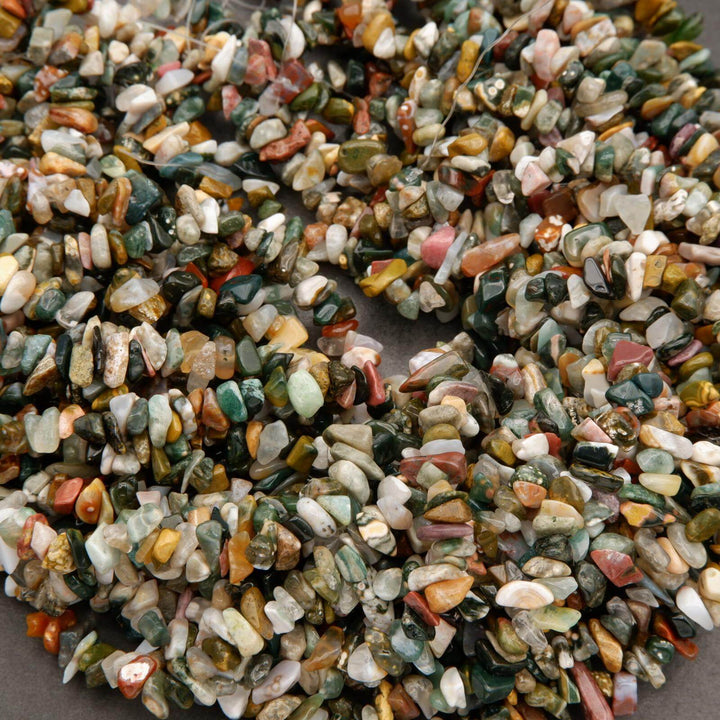 Kambaby Ocean Jasper · Smooth · Freeform Chips · 7mm, Tejas Beads, Beads