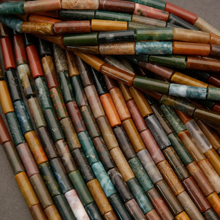 Ocean Jasper · Smooth · Tube · 4x13mm, Tejas Beads, Beads