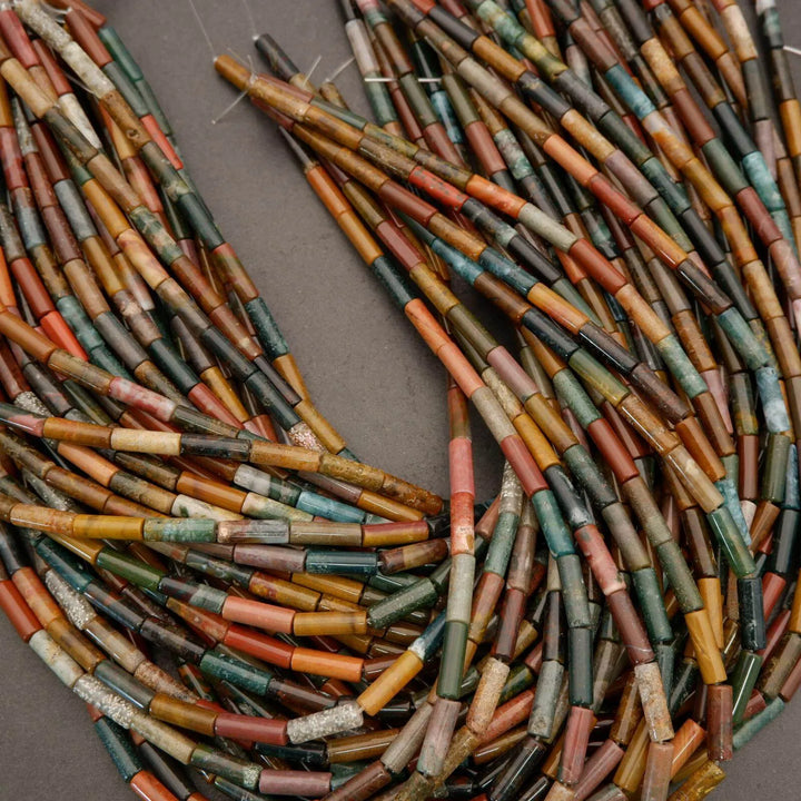 Ocean Jasper · Smooth · Tube · 4x13mm, Tejas Beads, Beads