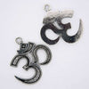 Om aum silver jewelry finding charm
