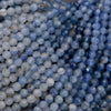 Close-up of blue and gray beads