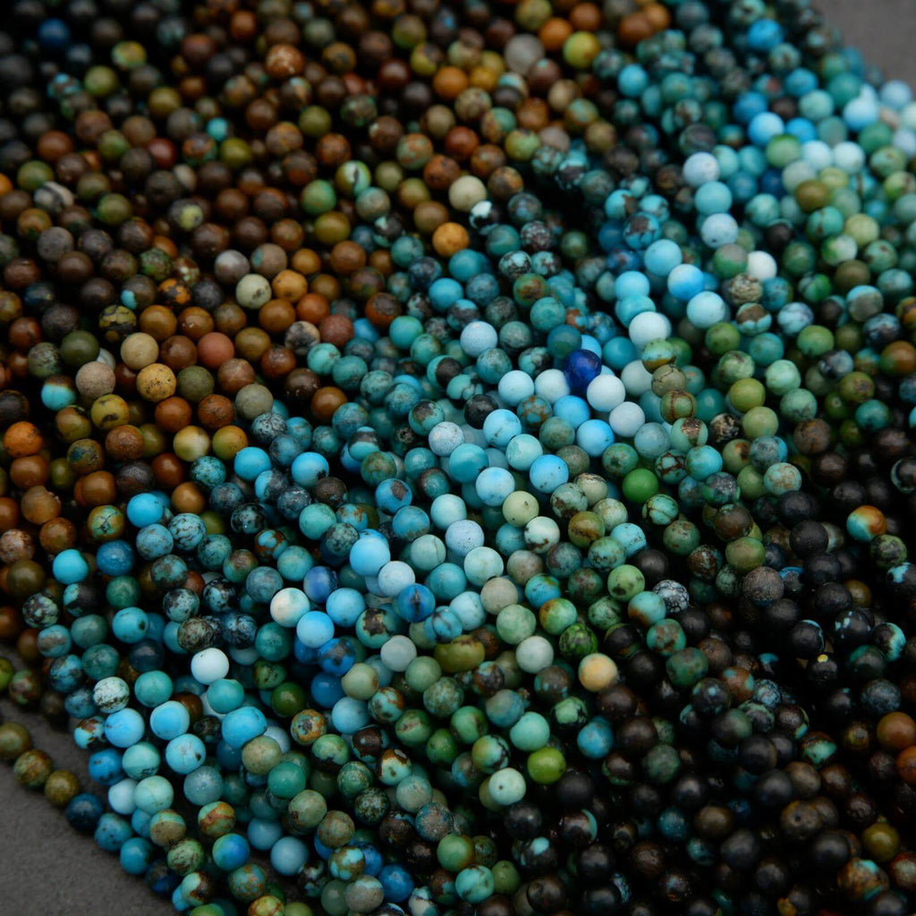 Multicolor gradient round beads.