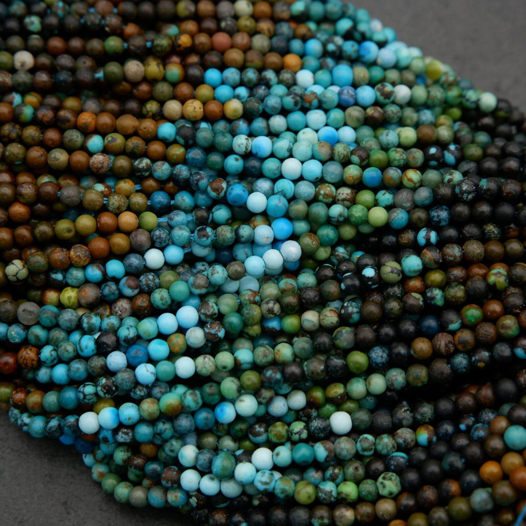 Multicolor gradient round beads.
