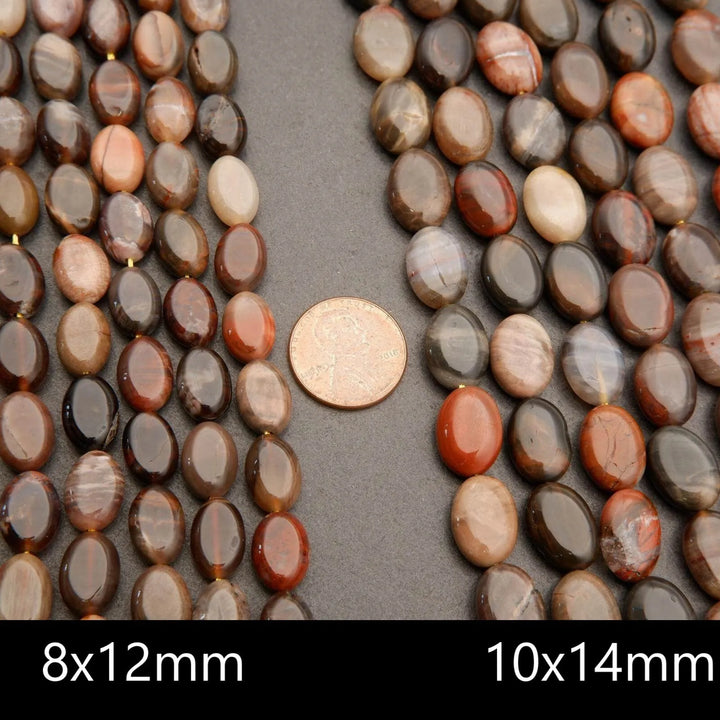 Petrified Wood · Smooth · Oval · 8mm, 10mm, 12mm, 13mm, Tejas Beads, Beads