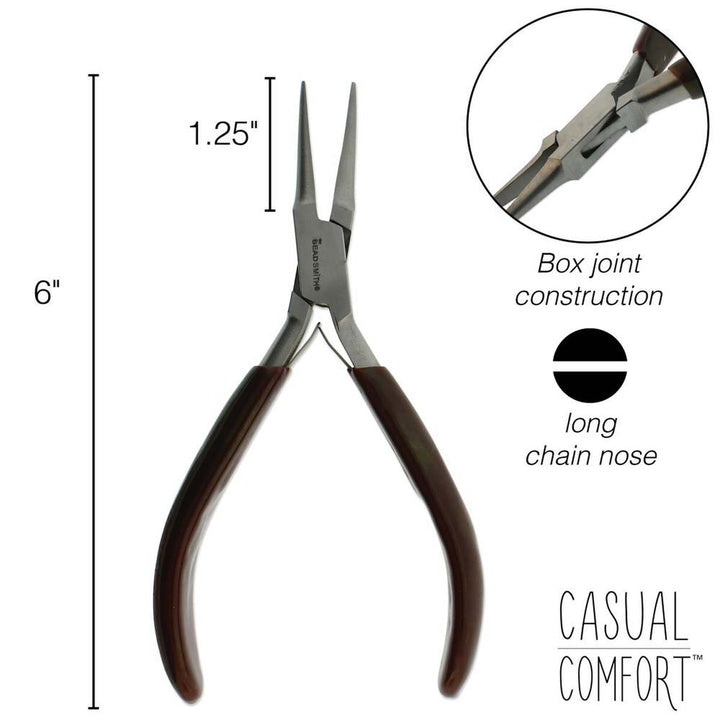 Beadsmith Long Chain Nose Plier · Casual Comfort, Tejas Beads, Art & Crafting Tools