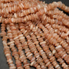 Peach Moonstone Chip Beads.