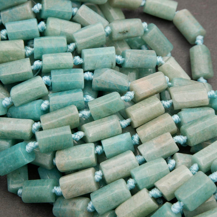 Peruvian Amazonite · Smooth · Freeform Tube · 8mm, Tejas Beads, Beads