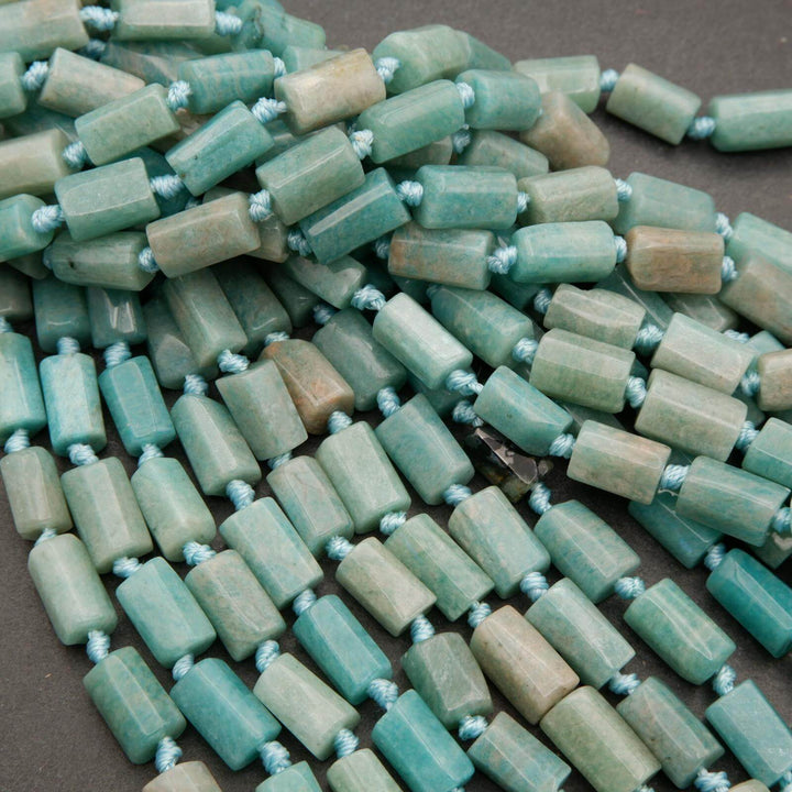 Peruvian Amazonite · Smooth · Freeform Tube · 8mm, Tejas Beads, Beads