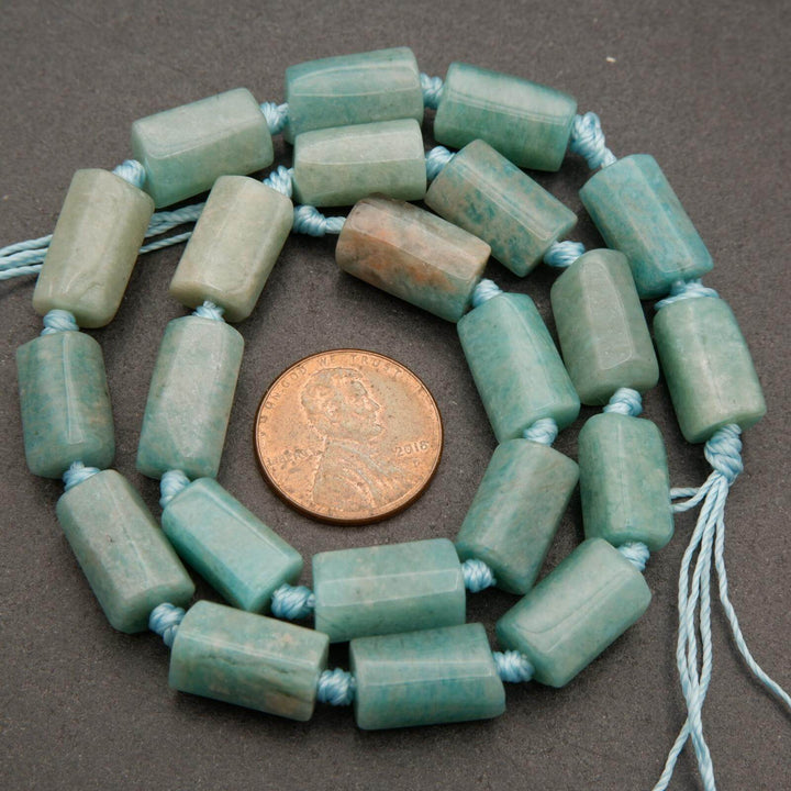 Peruvian Amazonite · Smooth · Freeform Tube · 8mm, Tejas Beads, Beads