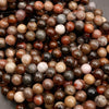 Petrified Wood · Smooth · Round · 4mm, 6mm, 8mm, 10mm, Tejas Beads, Beads