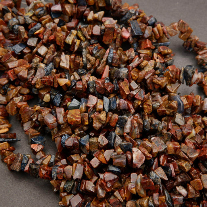 Pietersite · Smooth · Freeform Chips · 7mm, Tejas Beads, Beads