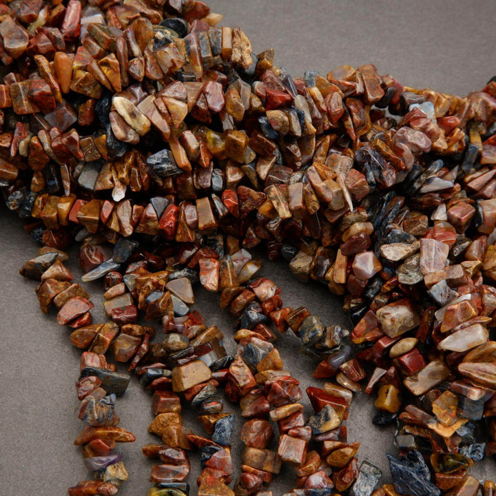 Pietersite · Smooth · Freeform Chips · 7mm, Tejas Beads, Beads